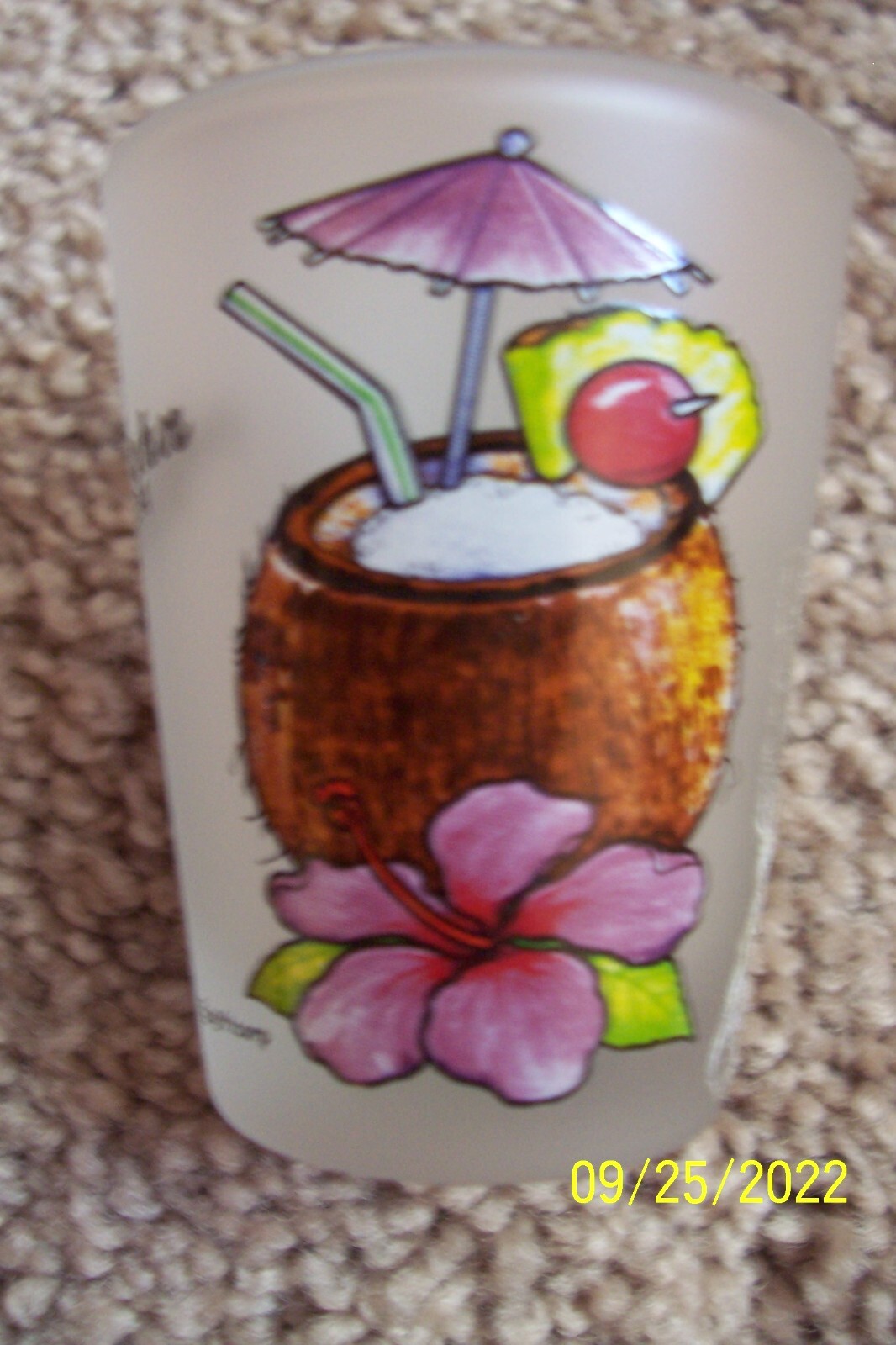 St. John, Canada Shot Glass - Pina Colada