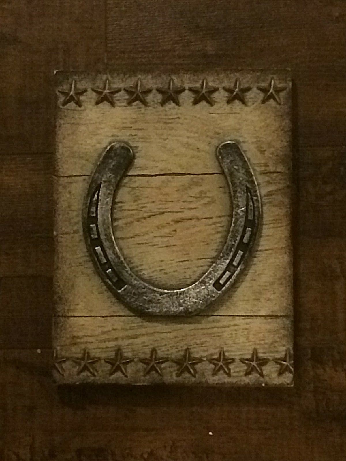 Equestrian metal  Horse Shoe Portrait wall / Stable  Décor