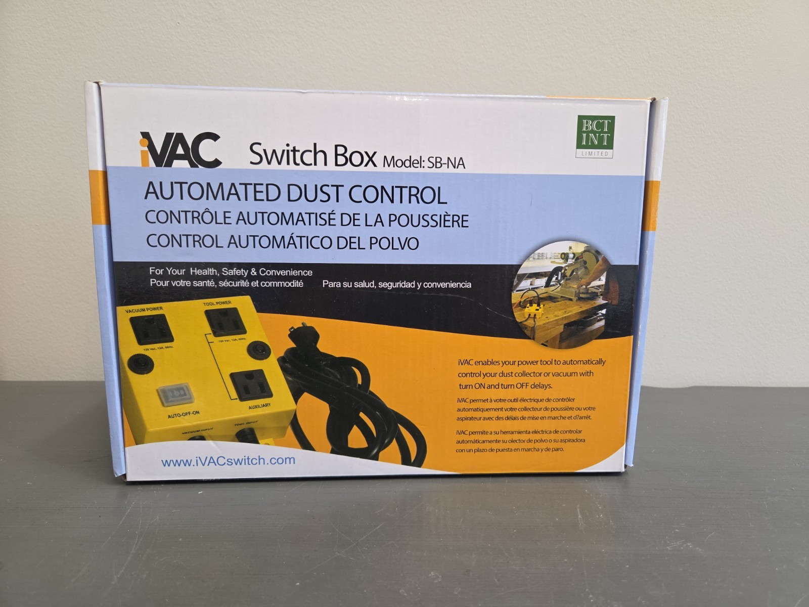 iVAC Switch Box Automated Dust Control Model SB-NA (NEW OPEN  BOX)
