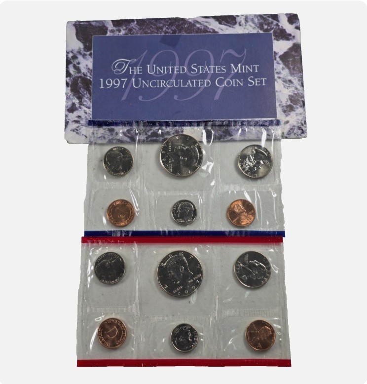 ☆1 Set from Lot☆ 1997 P D Uncirculated Coin Set