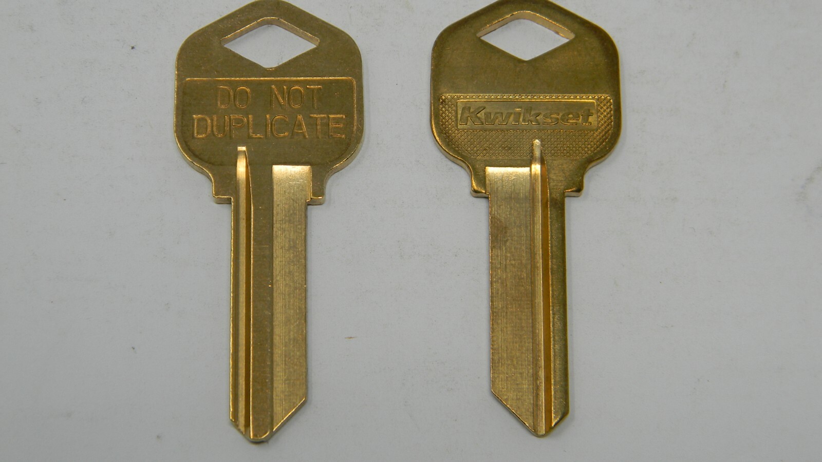 Kwikset KW1 Control Key Blanks(2)- DND- Originals