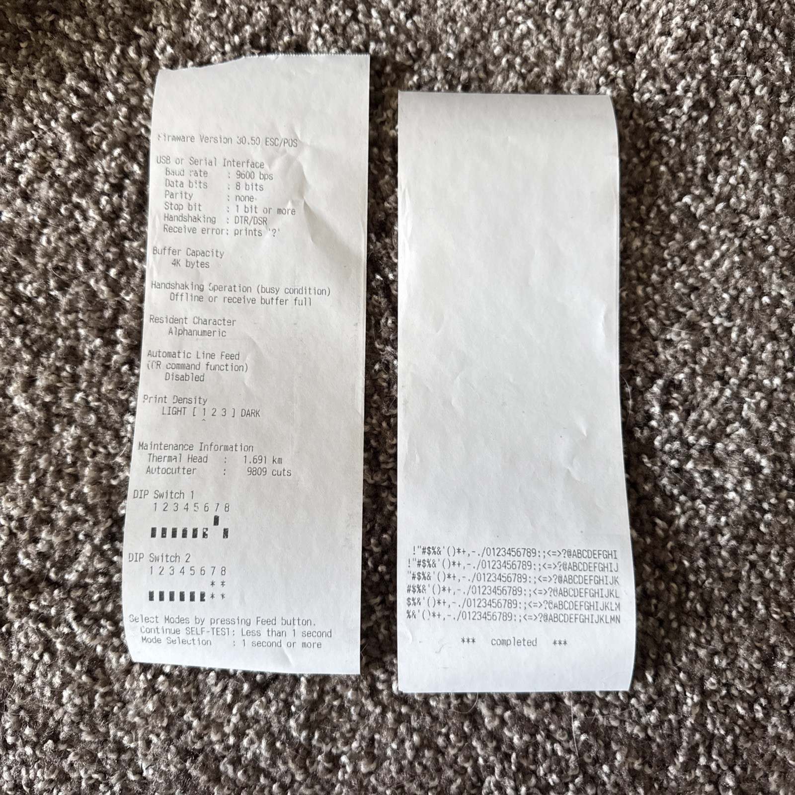 Epson TM-T88V POS Compact Thermal Receipt Printer USB Serial Square