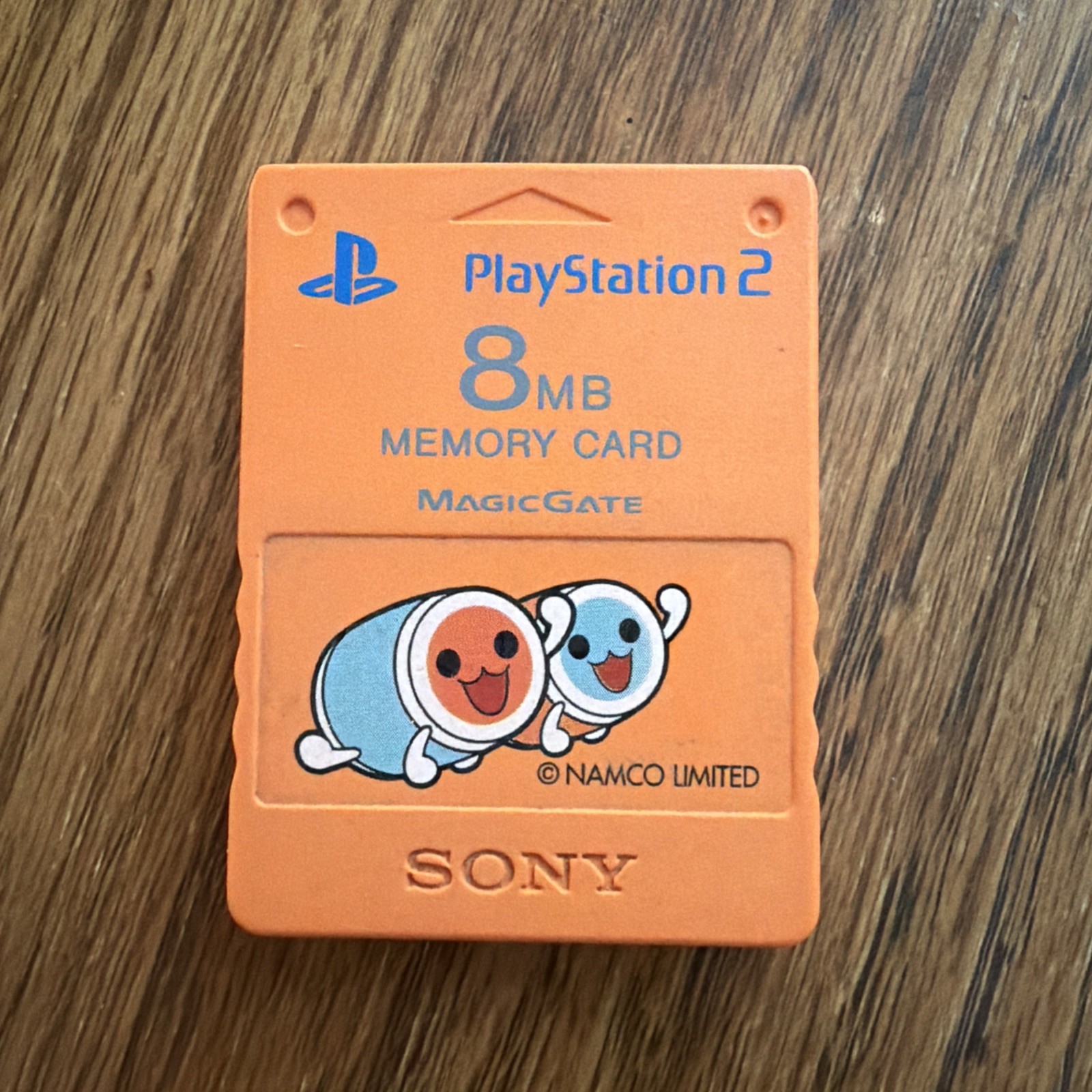 Sony PS2 Authentic Memory Card Taiko Orange Rare
