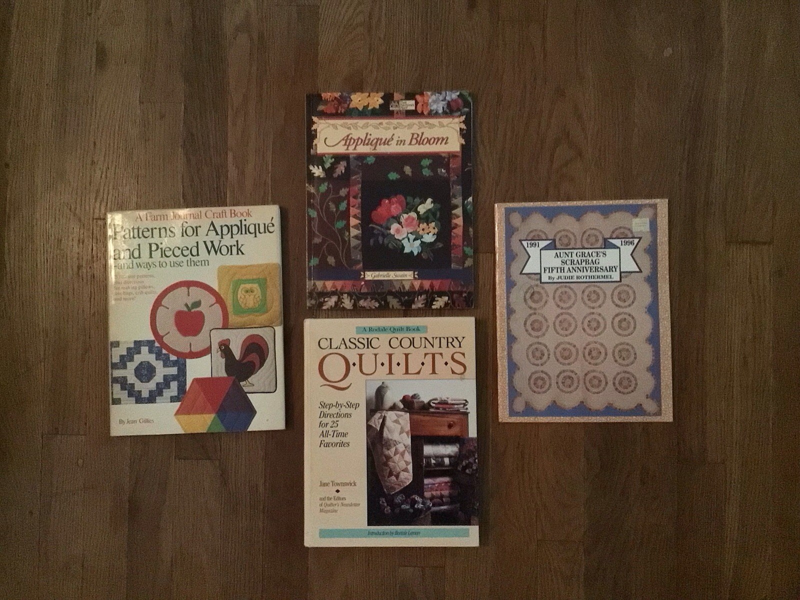 Lot Of Four Quilting And Appliqué Books With Patterns