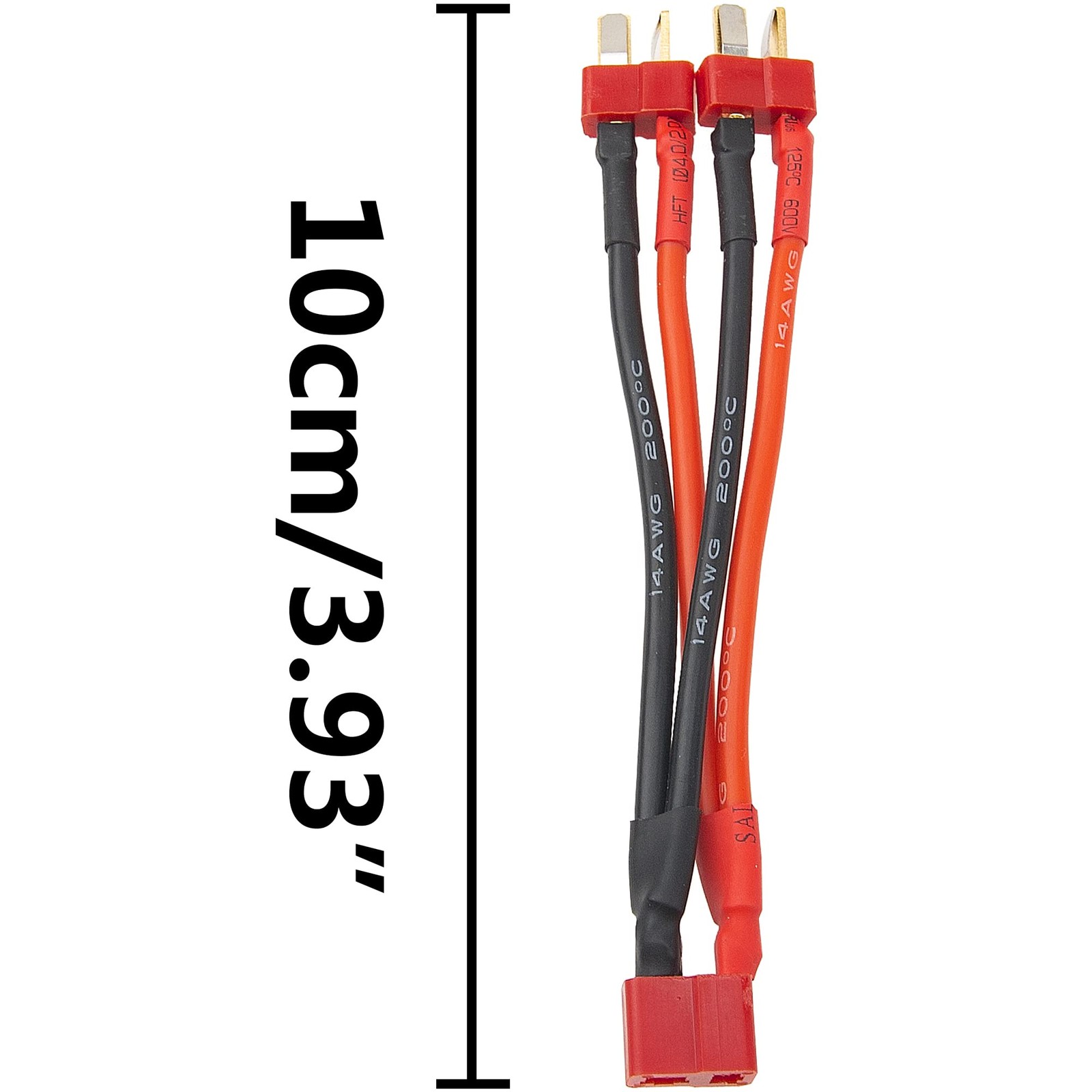 T Plug 14 AWG Soft Silicone Wire Parallel Y Splitter Harness Cable Adapter 3 PCS