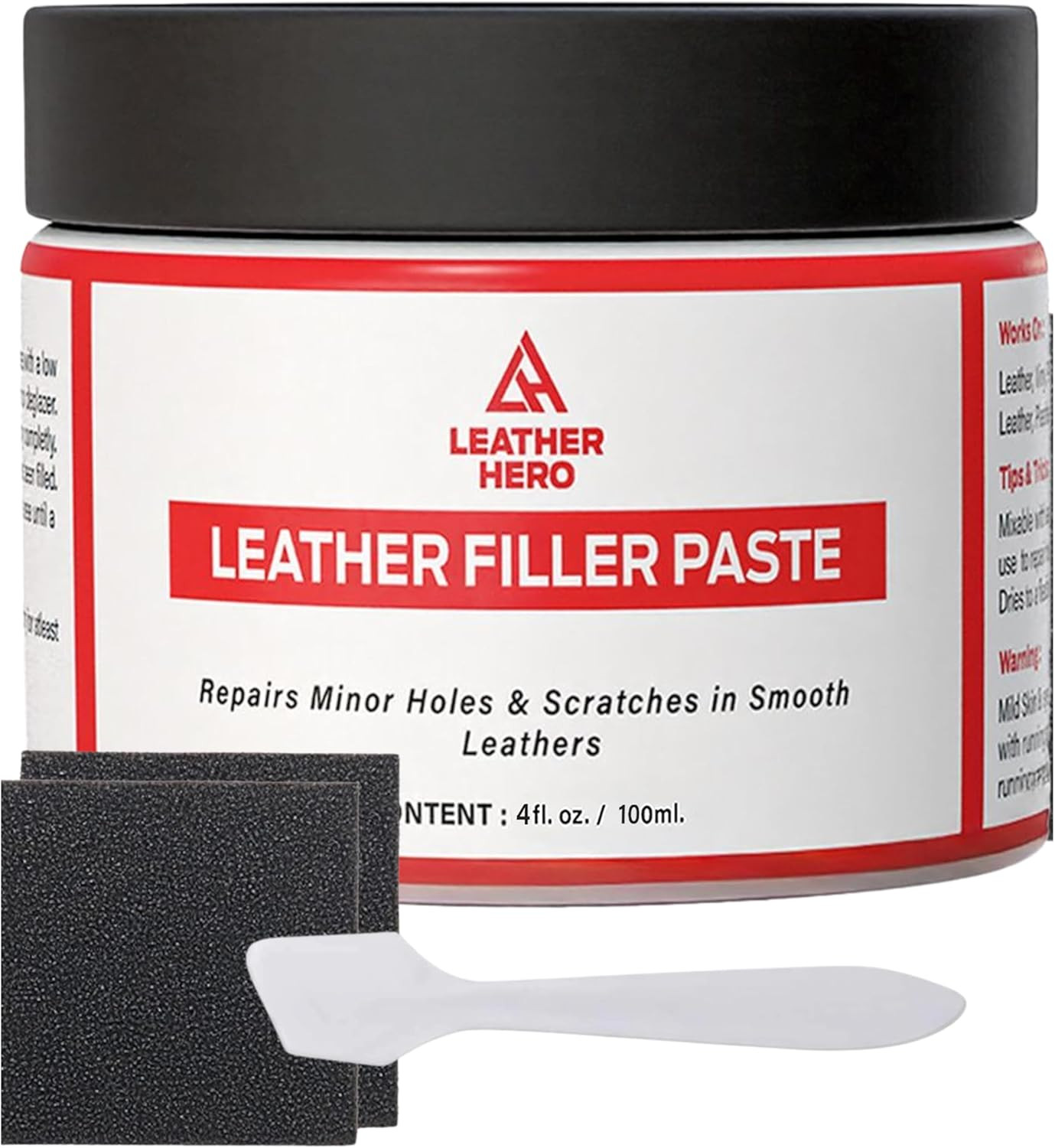 Leather Filler or Repairing Holes, Tears, For Leather Car Seats,(100Ml)