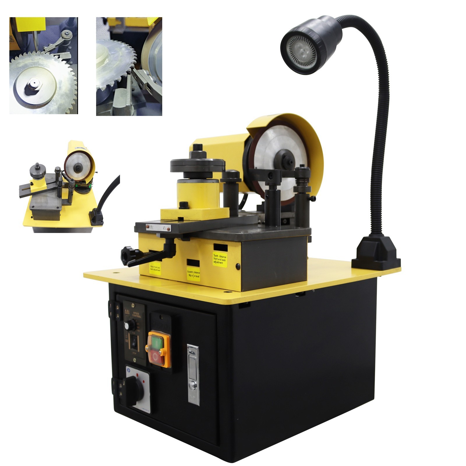 Ф2.4-13.8in Welding Saw Blade Grinder Speed Adjust Sawtooth Sharpening Tool 220V