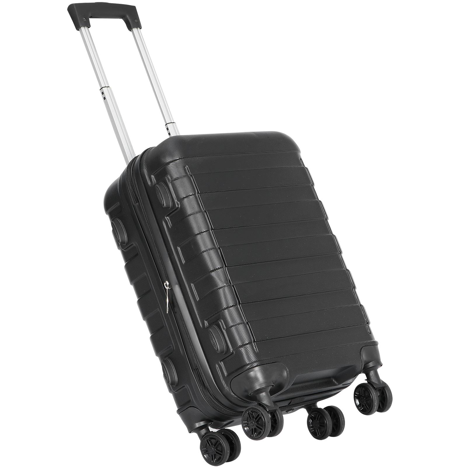 22" Hardside Carry On Spinner Suitcase Luggage Expandable with Wheels Black
