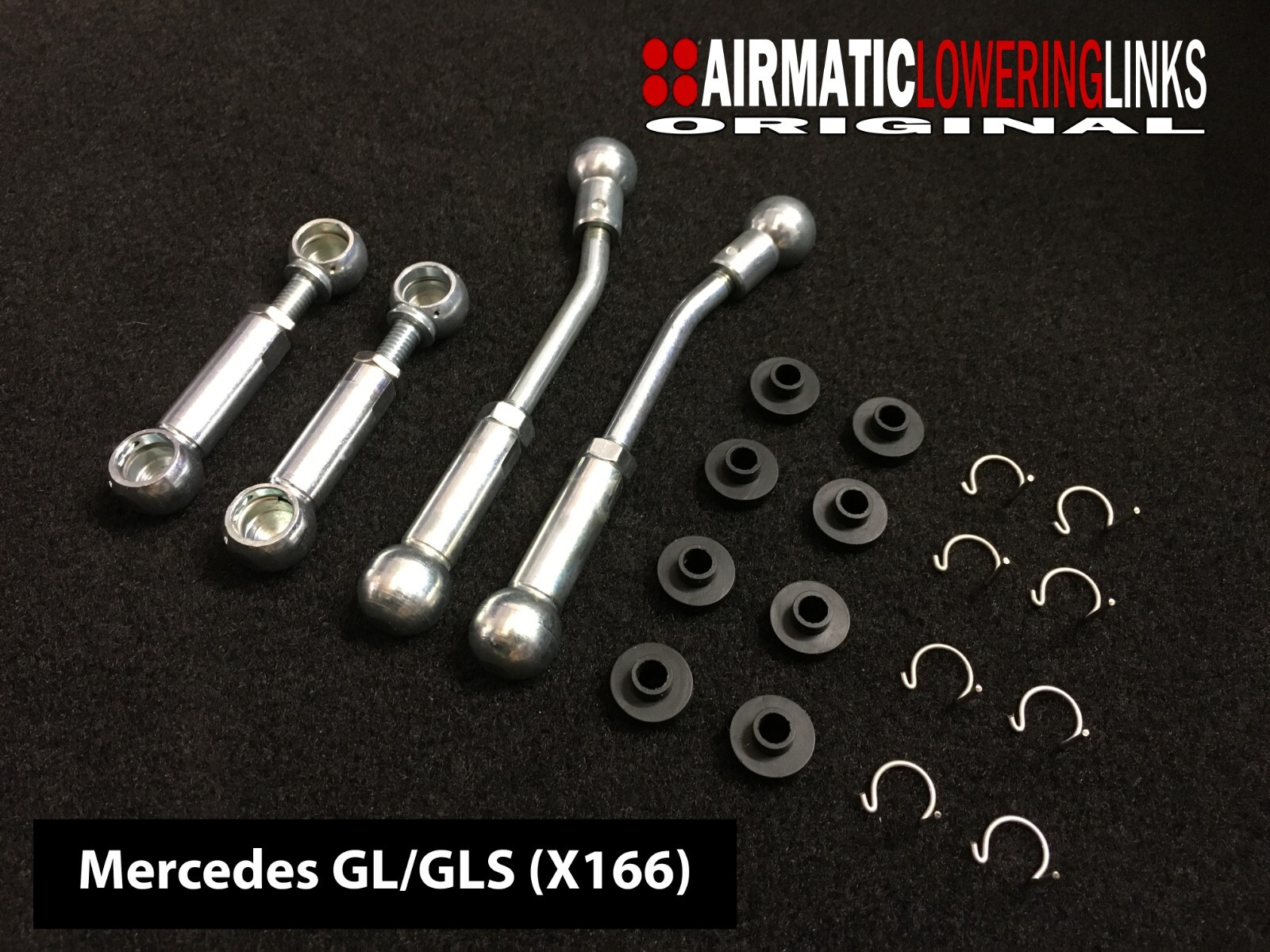 MERCEDES GLS (X166) LOWERING LINKS KIT GL - (PREMIUM FULLY ADJUSTABLE) MODULE