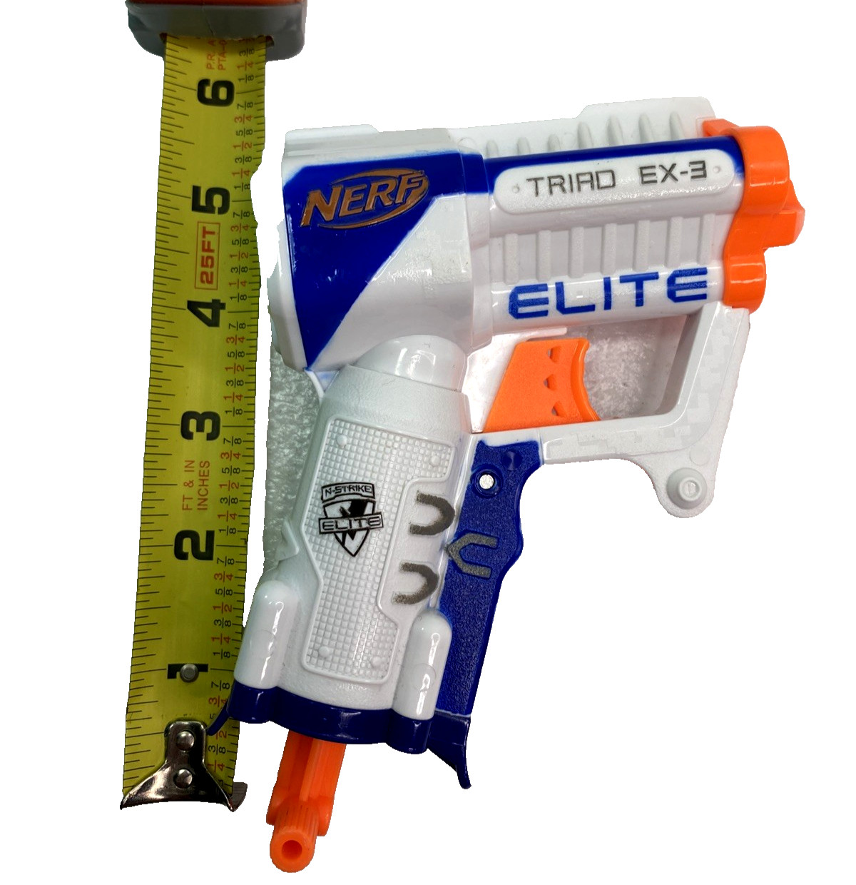 Nerf N-Strike Elite Triad EX-3 White Blue 5"