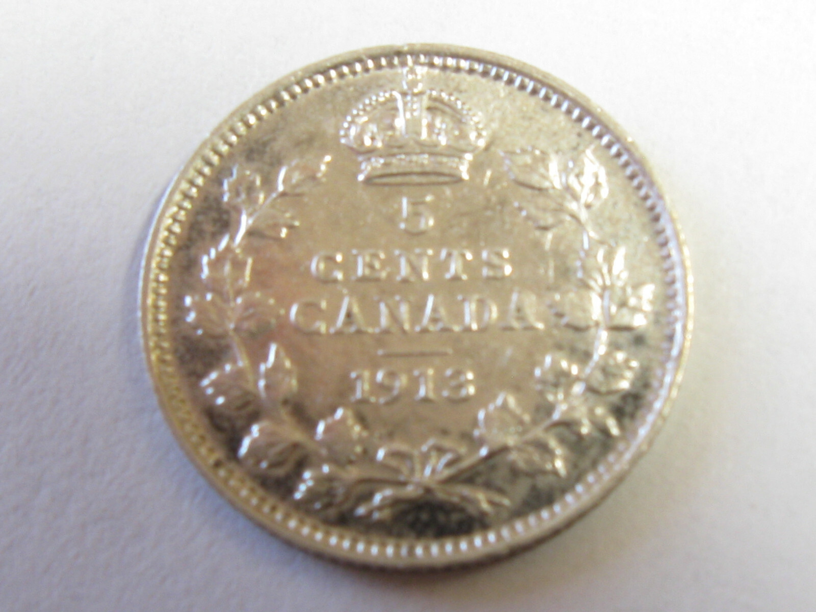 1913 Canada 5 Five Cents - #1701