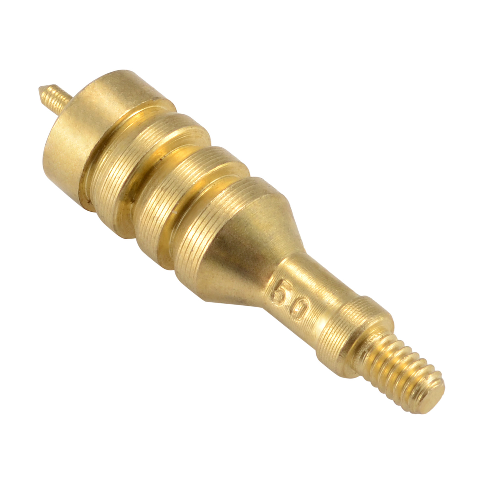 2Pcs/Lots .50 Caliber Solid Brass Spear Pointed Jag Gun Clean Accessories Brass