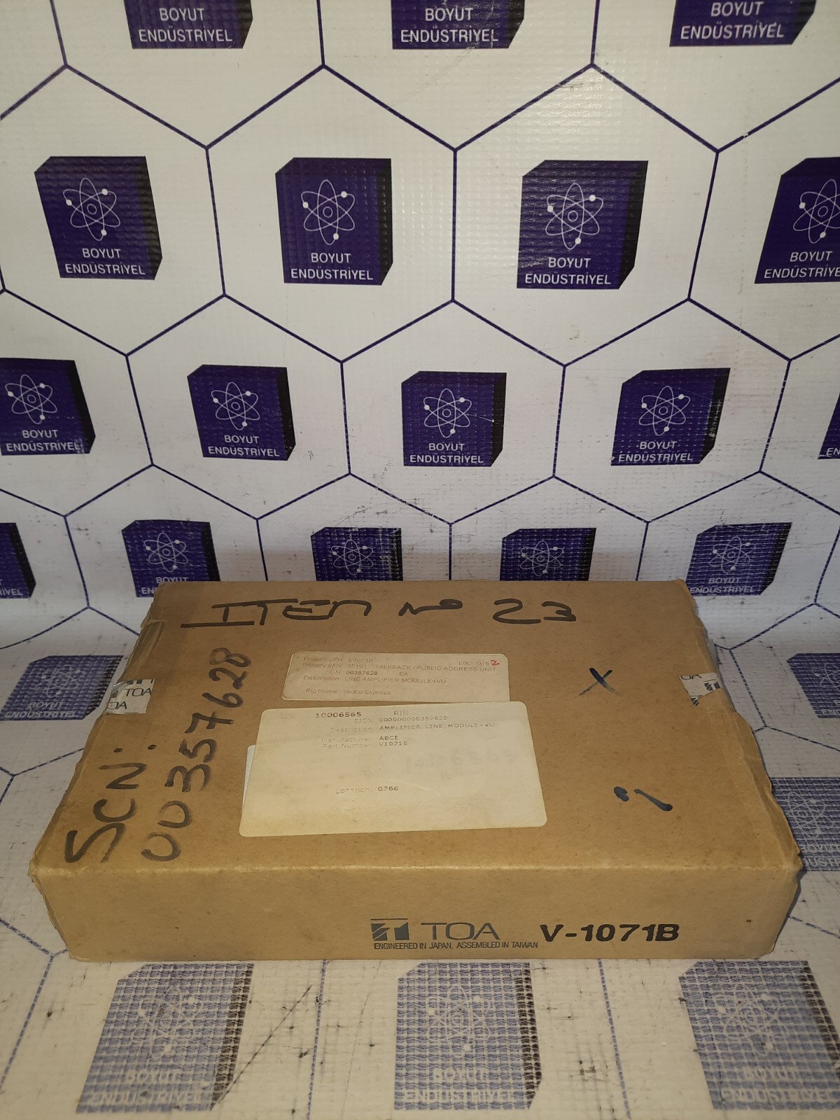 TOA LINE AMPLIFIER MODULE+VU V1071E V-1071B 115-01-734-2