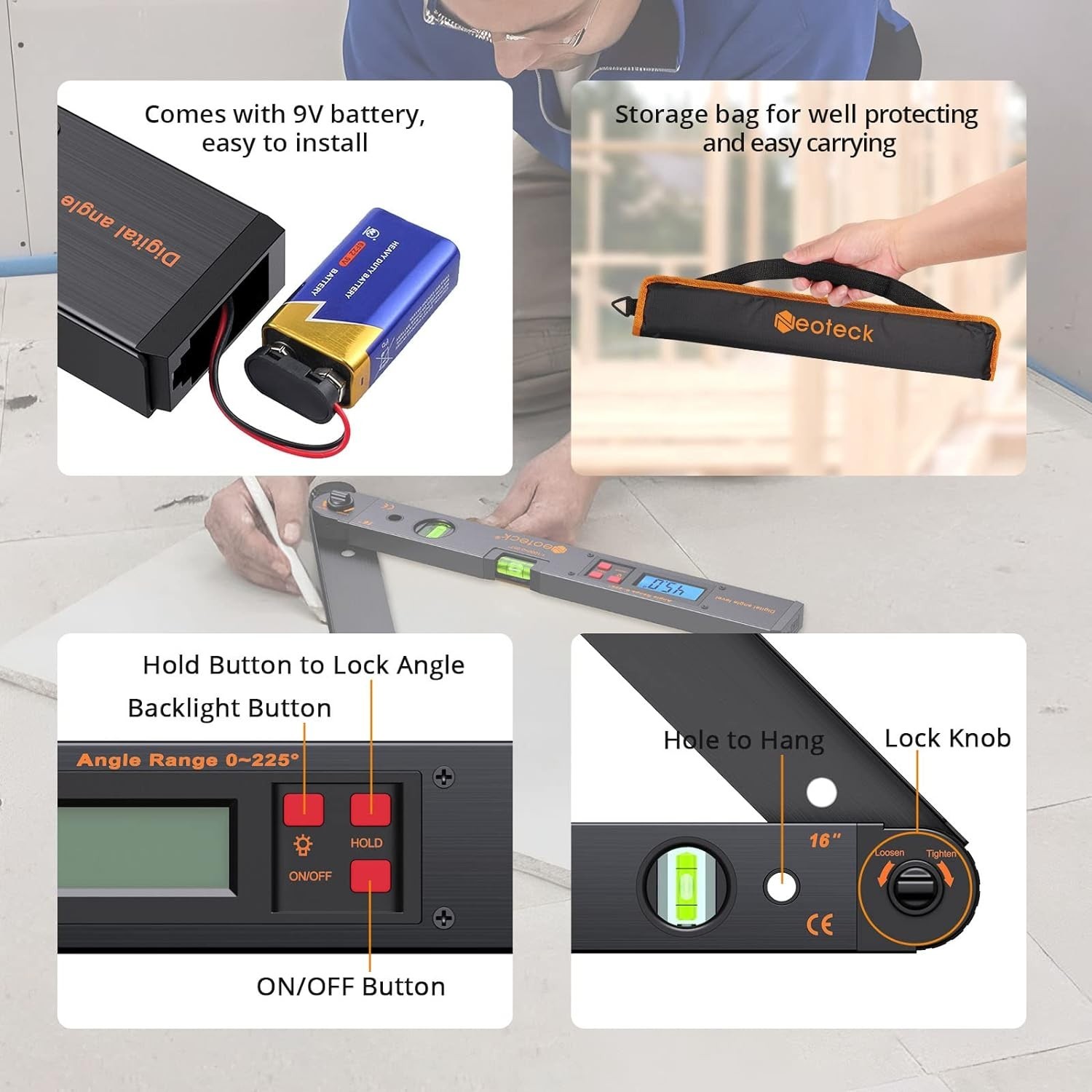 User-Friendly Digital Angle Measurement Tool for Interior Design and Carpentry