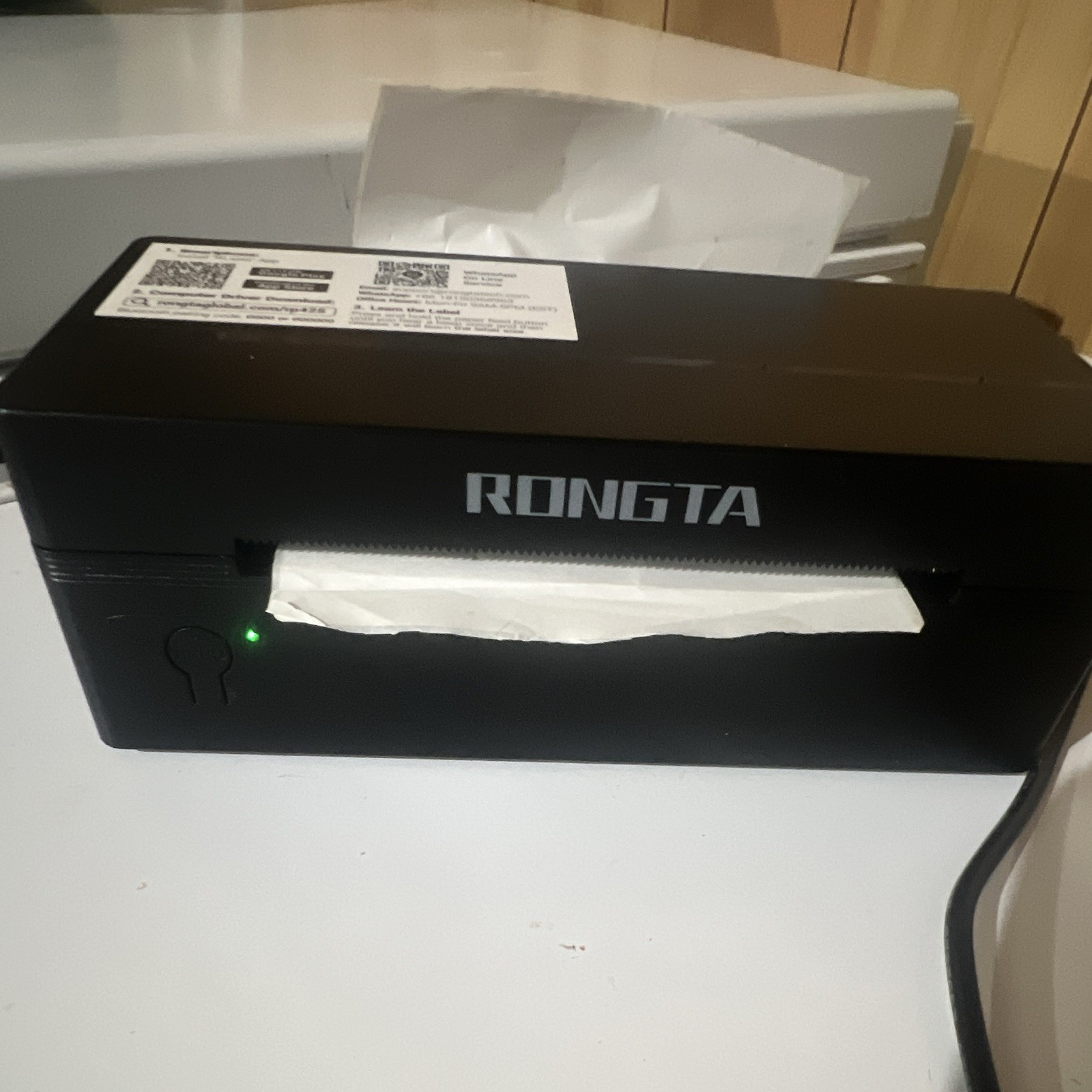Rongta RP425 Thermal Label Printer, Bluetooth, 4 in Print Width, Android