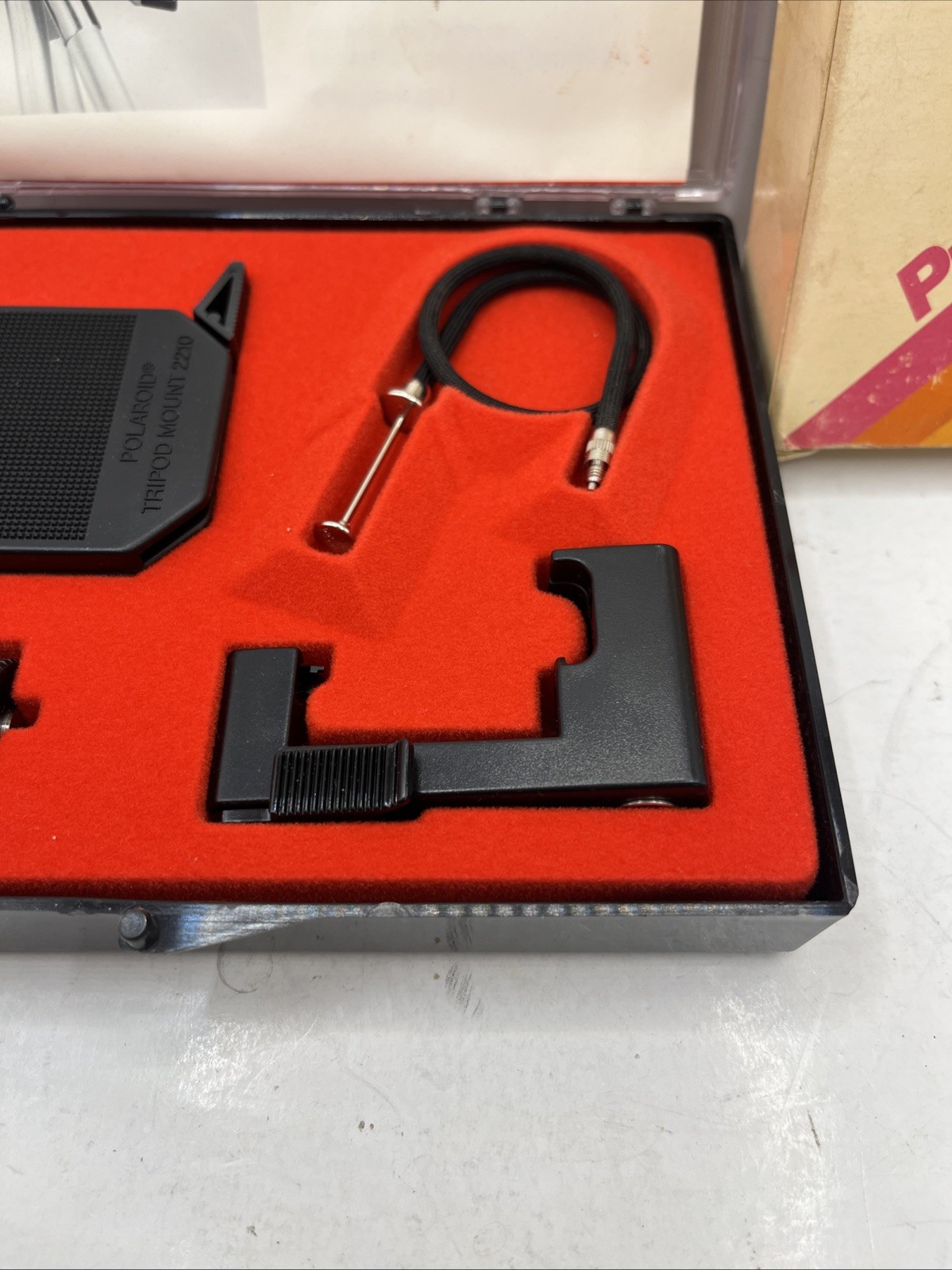 Polaroid Pronto! Accessory Kit #186 new in box self timer, cable release, holder