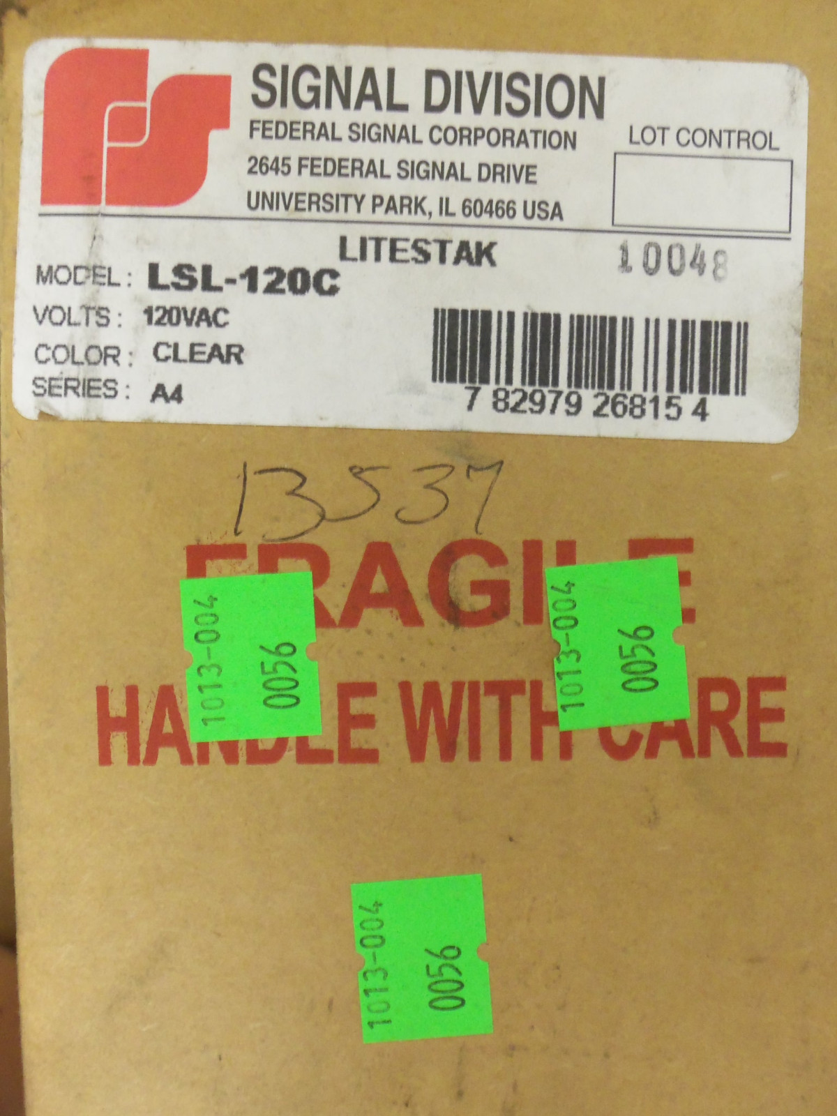 New Signal Division LSL-120C Clear 120 VAC Lightstak
