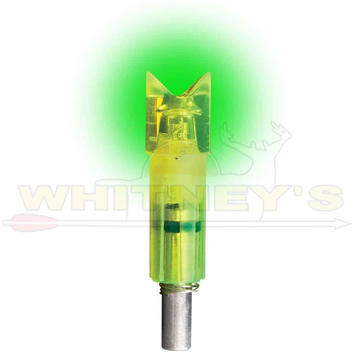 Burt Coyote Lumenok Vapor/Gold Tip MX Crescent Bolt Nocks - Green - 1pk-GTMXC1G