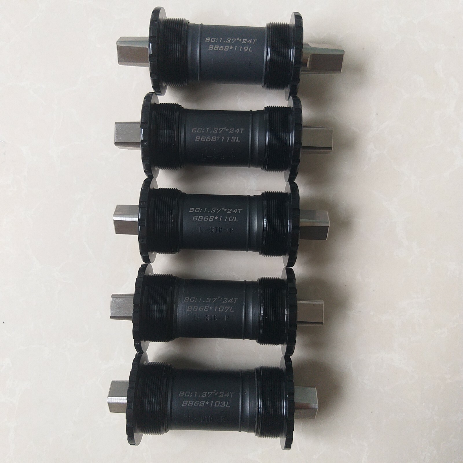 Titanium 103mm Bicycle Square Taper Bottom Bracket Bearing Cartridge 68mm * 103L