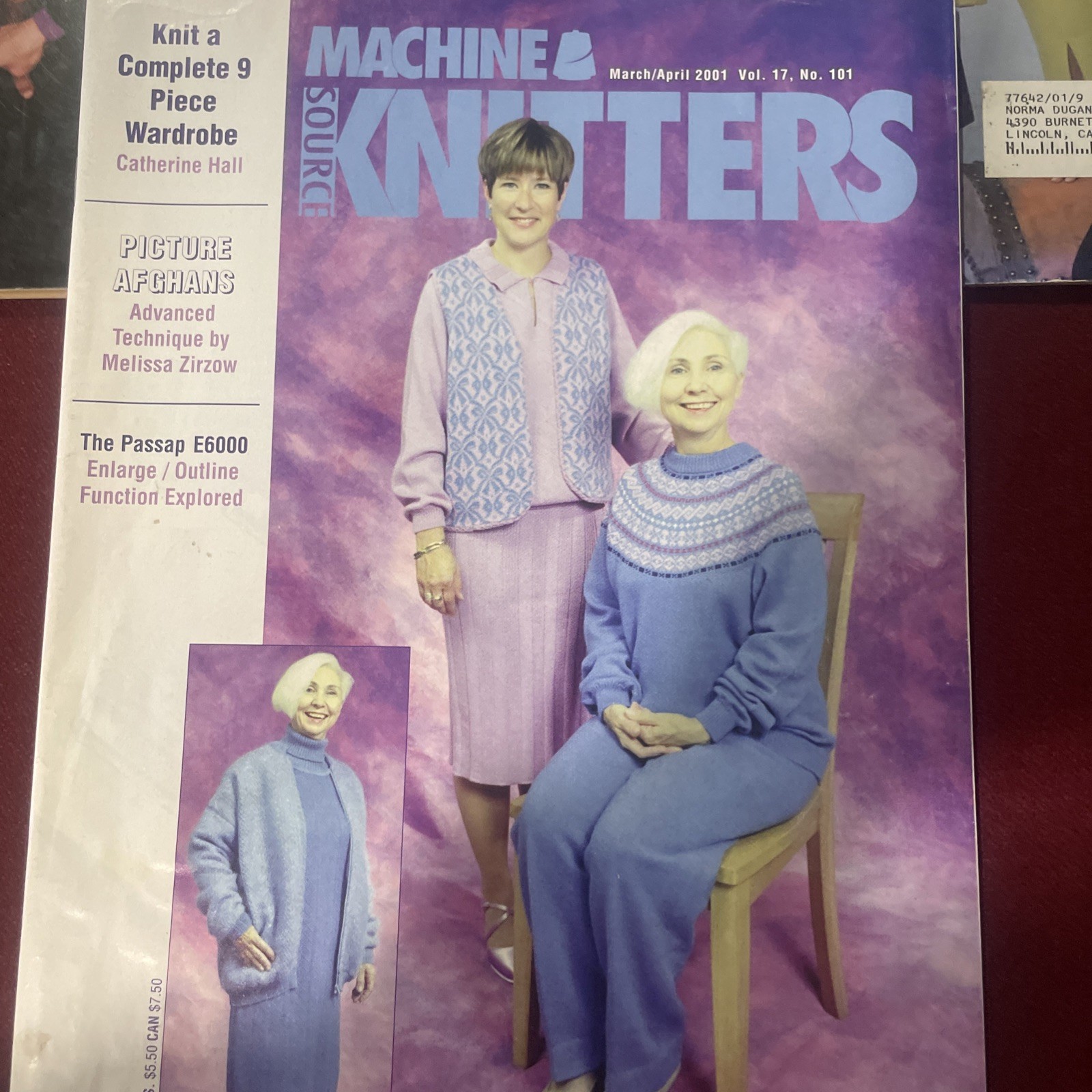 5 Knitting Machine Knit Magazines 1990 -2003 #3