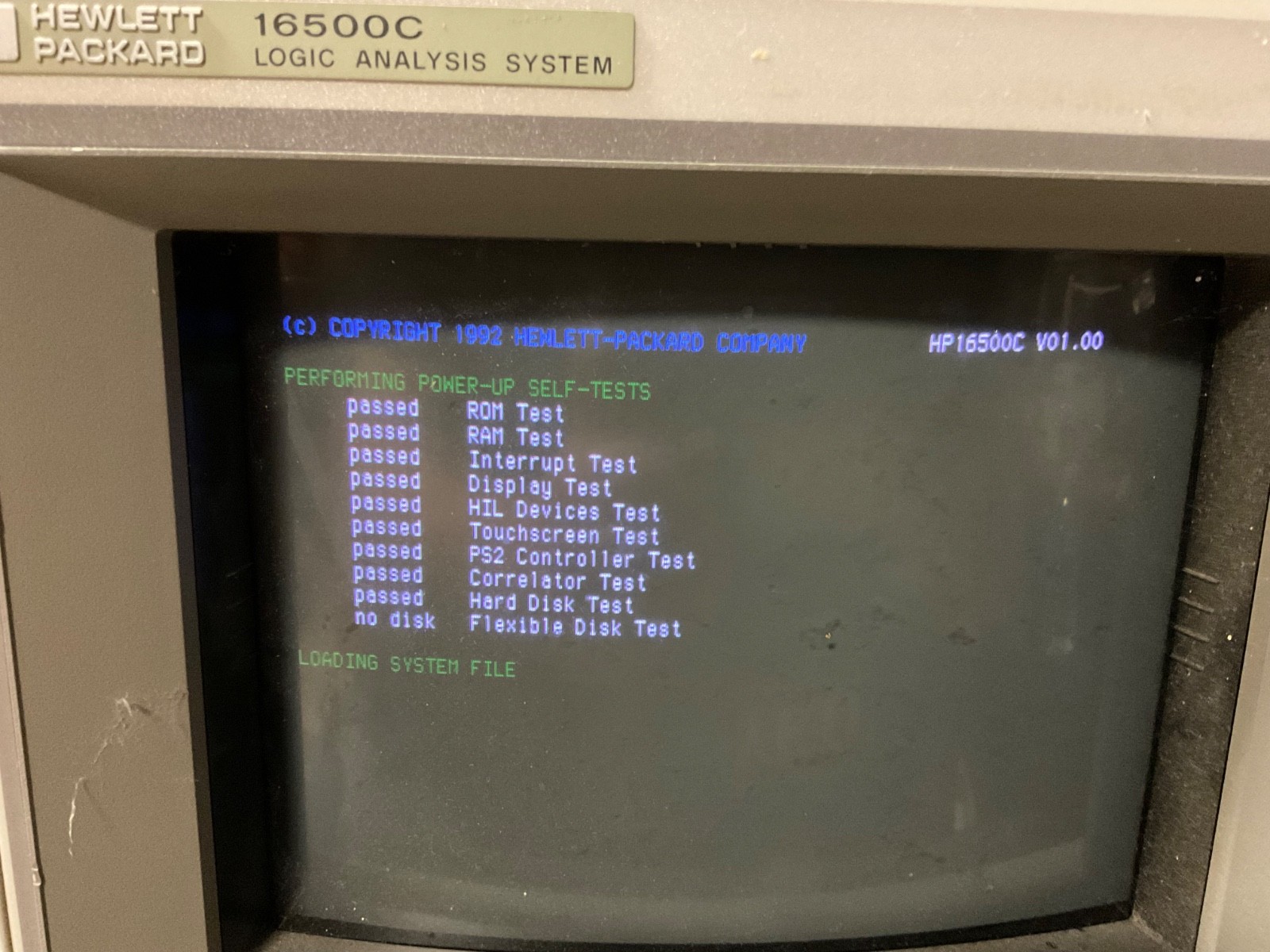 Hewlett Packard HP 16500C Logic Analysis System Module # 16500-66522 interface