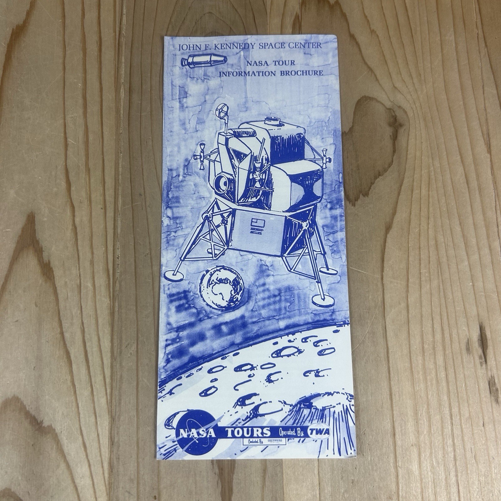 John F Kennedy Space Center Tourist Brochure NASA Tours Florida 1970s