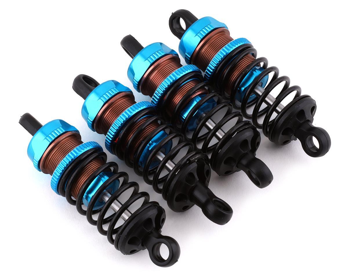 Yeah Racing Aluminum Go Big Bore Touring Shocks (Blue) (4)