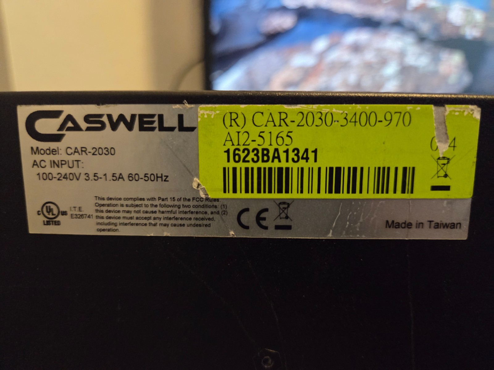 1U FIREWALL NETWORK SECURITY APPLIANCE CASWELL CAR-2030