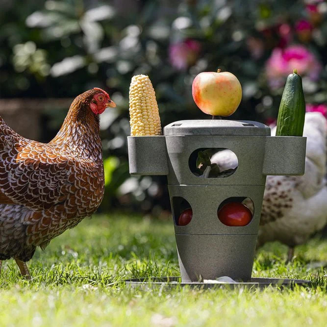 Snack / Feed Tower for Chickens – 100% Recycled, Eco-Friendly Feeder NEW