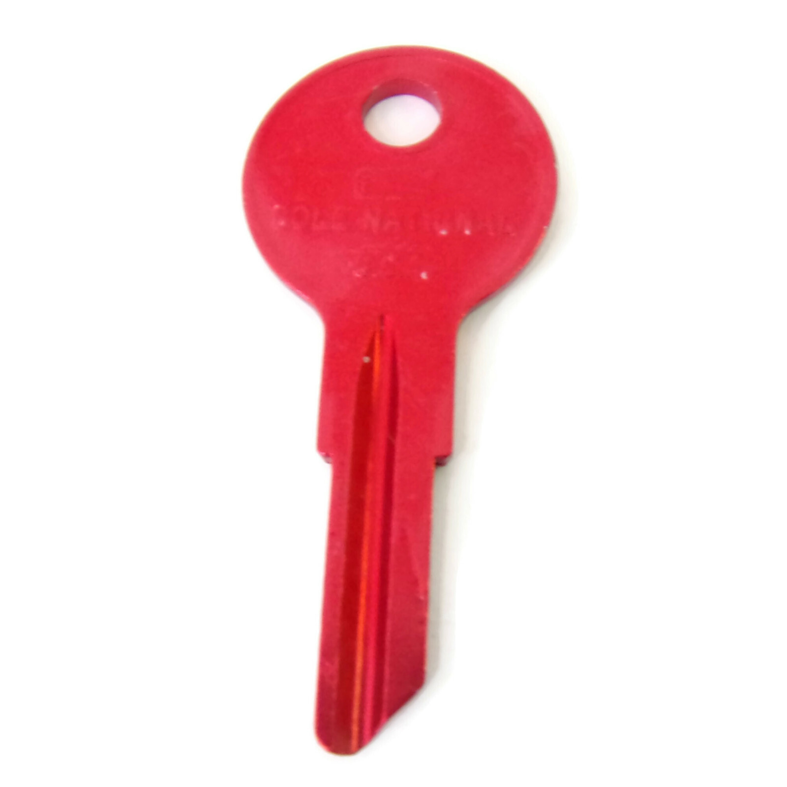 B1 RED Anodized Aluminum Key Blank Cole National