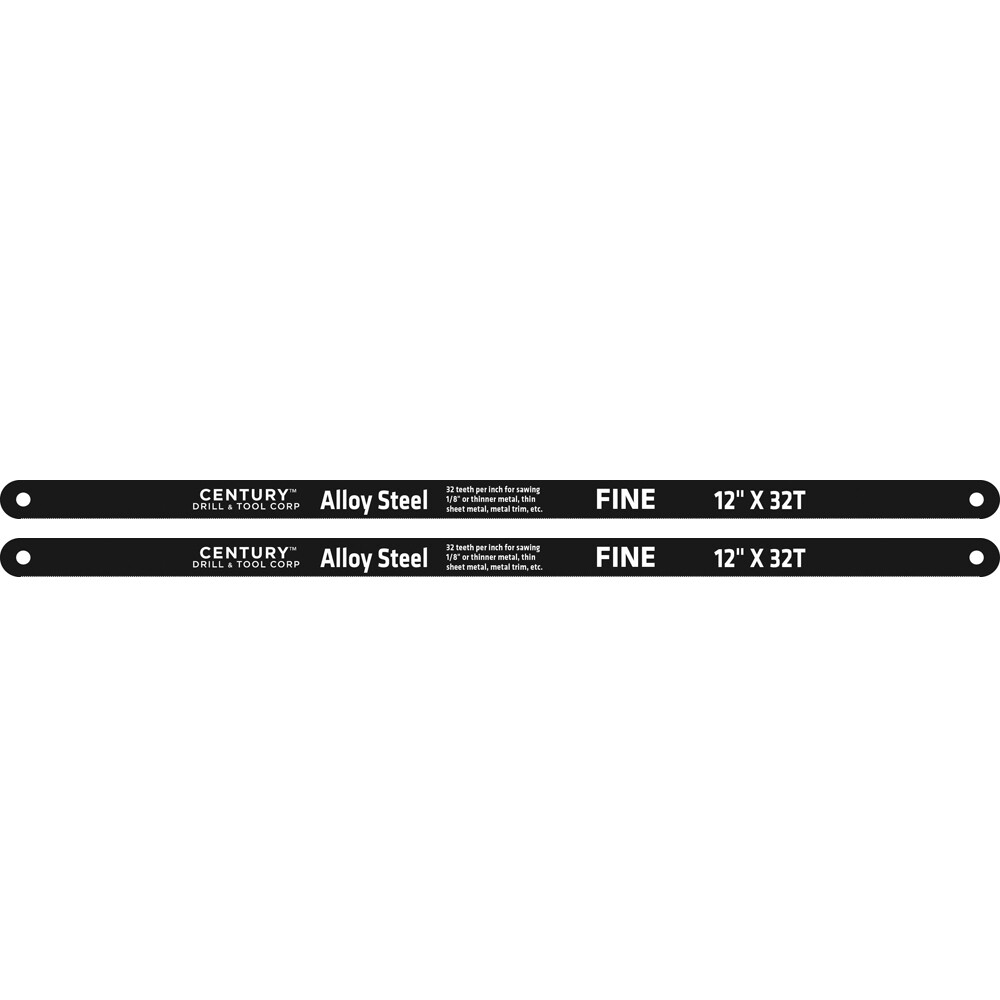 Century 04335 12"x32T High Carbon Steel Hacksaw Blades - 2 Pack