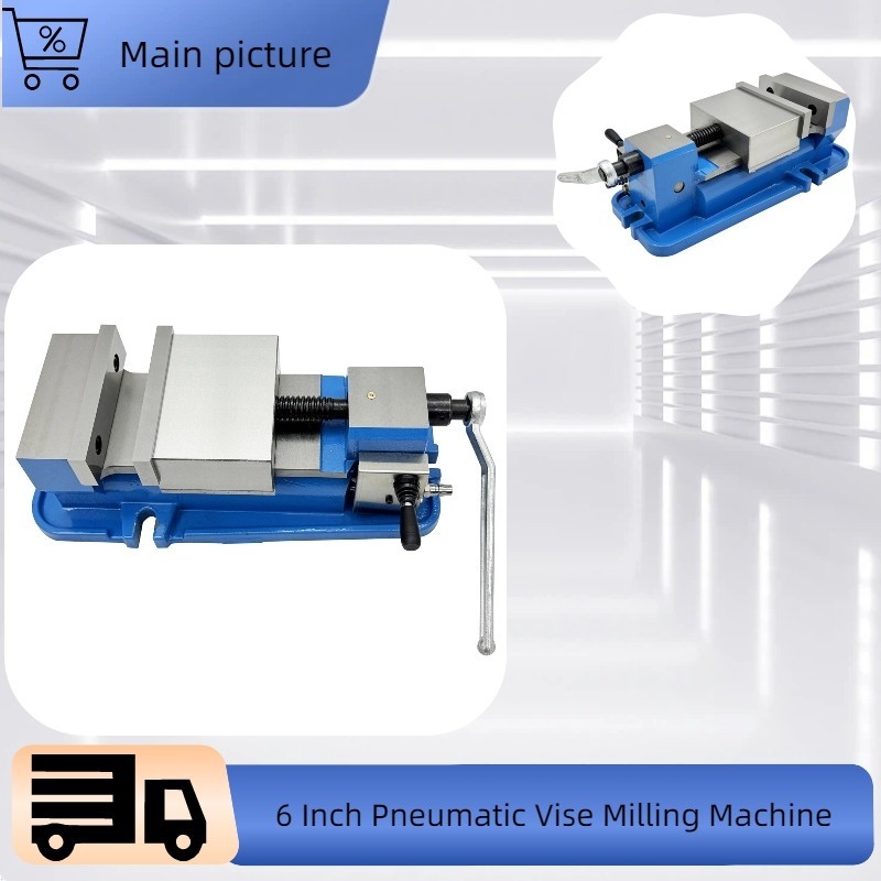 High Precision 6" Pneumatic Flat Vise Fast Fixture Flat Vise CNC Machining
