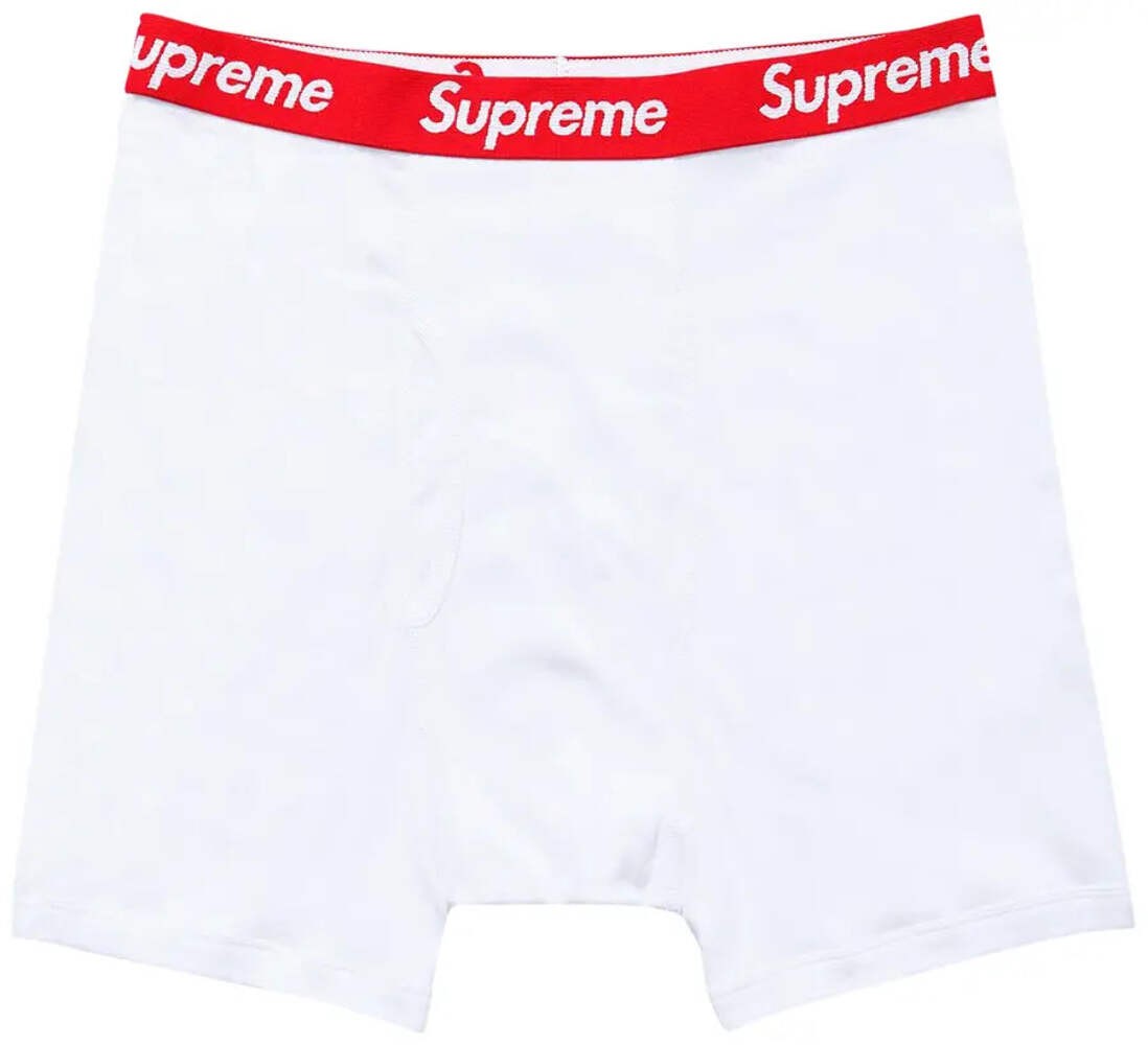 Supreme White Boxer Briefs (1 Pair)
