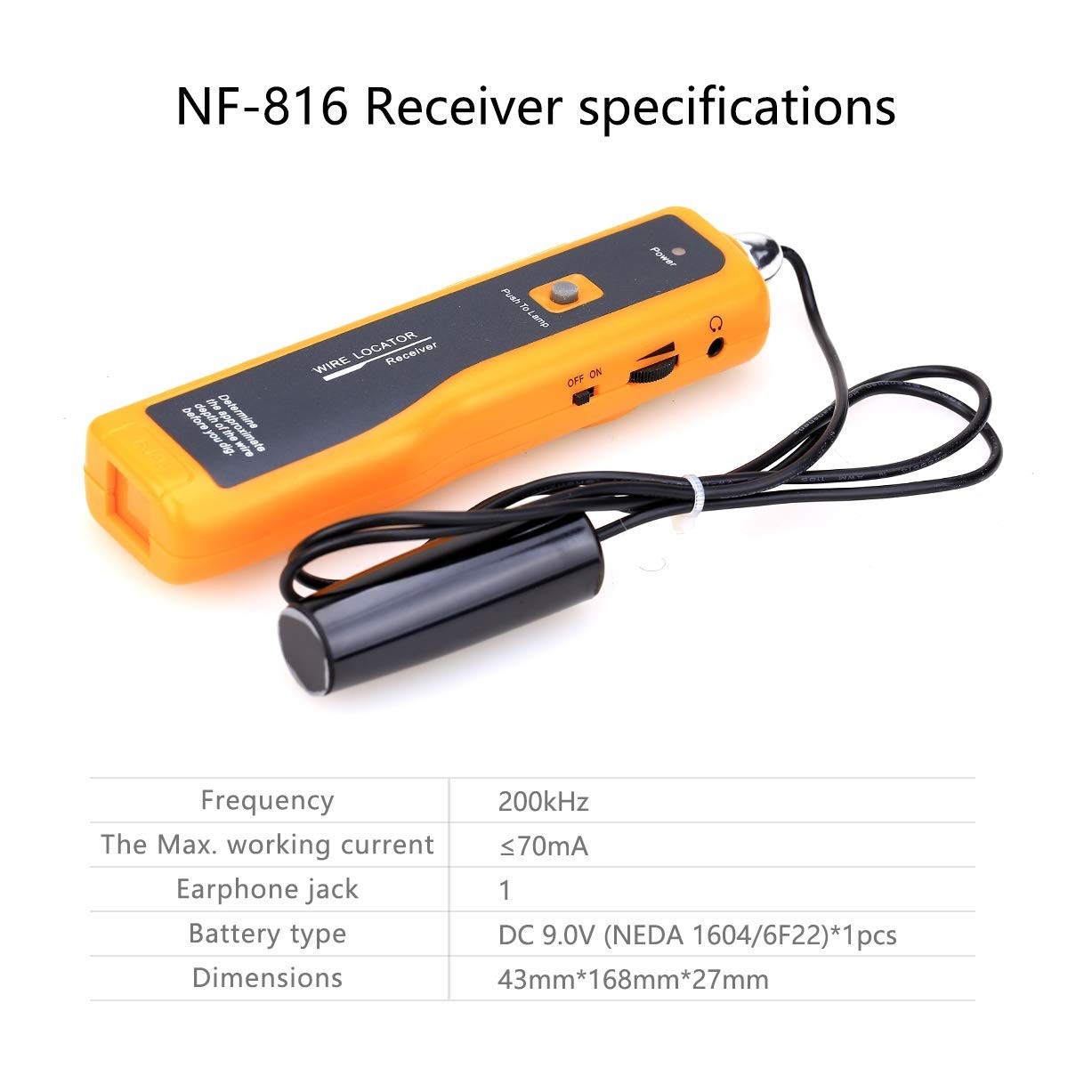 Efficient Electrical Wire Locator for Hidden Receptacles & Depth Measurement