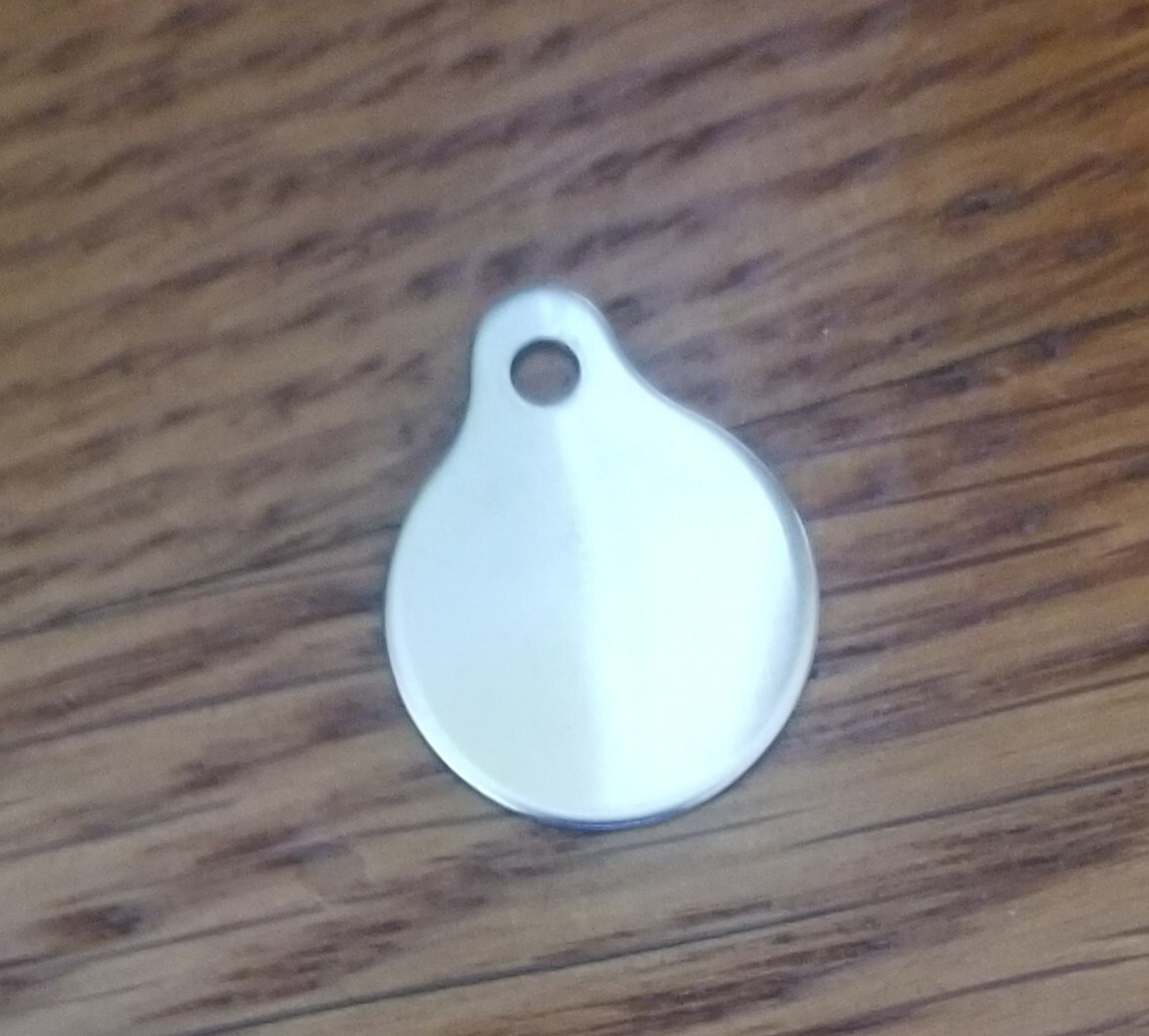 Blank Stainless Steel Tags for Pets or Jewerly 100 Count
