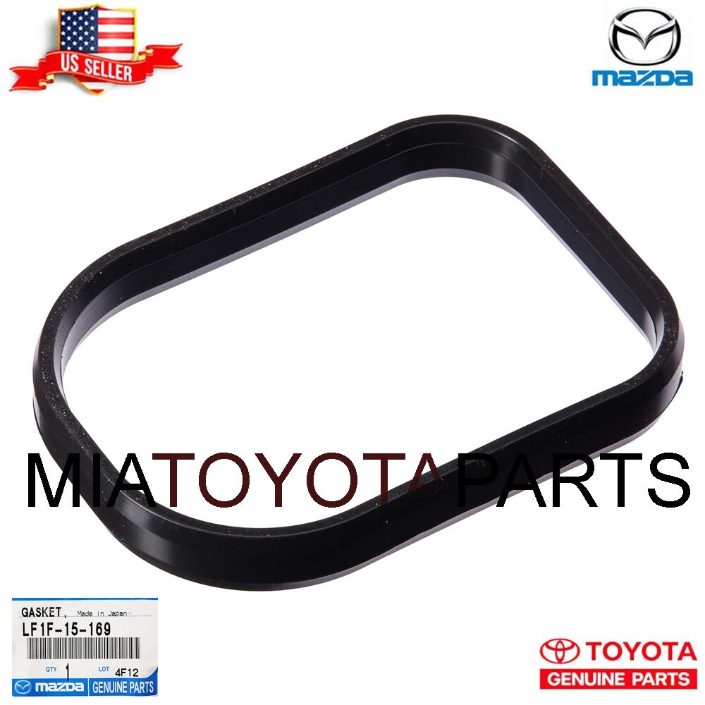 Genuine Mazda Engine Water Coolant Outlet Gasket Seal OEM LF1F-15-169