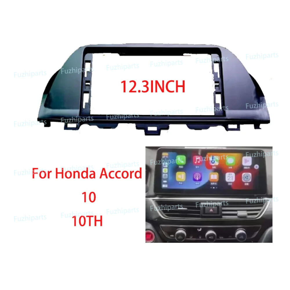 12.3''Car Radio Stereo Frame Fascia Dash Panel Trim for Honda ACCORD10th 2018~22