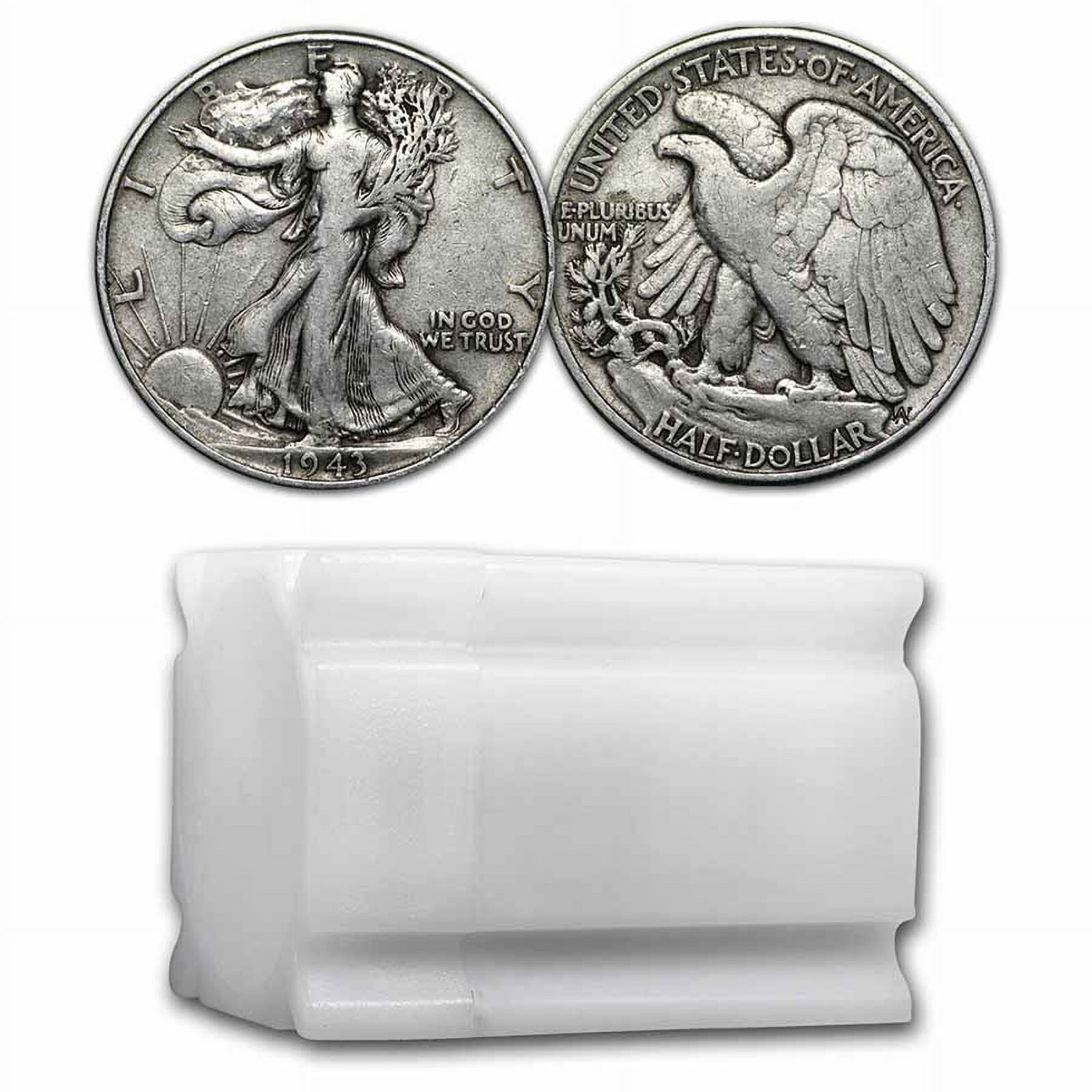 Walking Liberty Half Dollar Full Roll - 20 Coins - 90% Silver Choose # of Rolls!