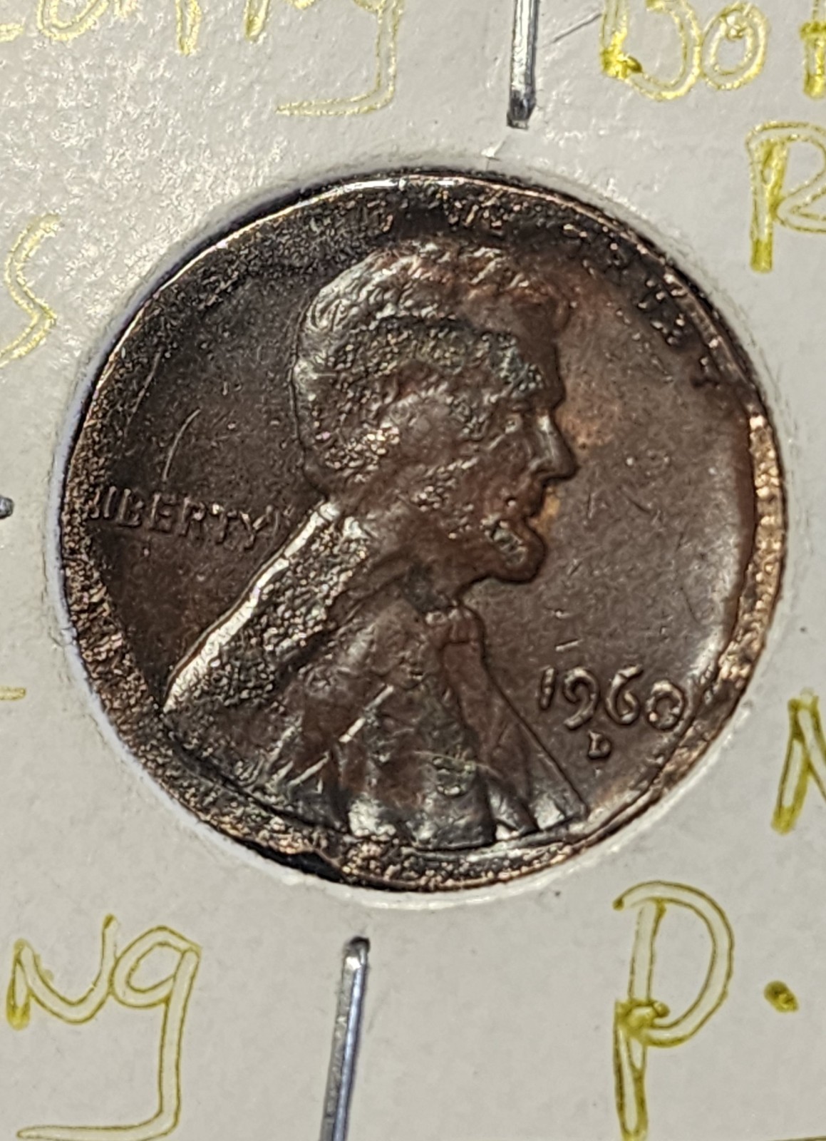 1960 D Major Strike Through Error/variety Must See