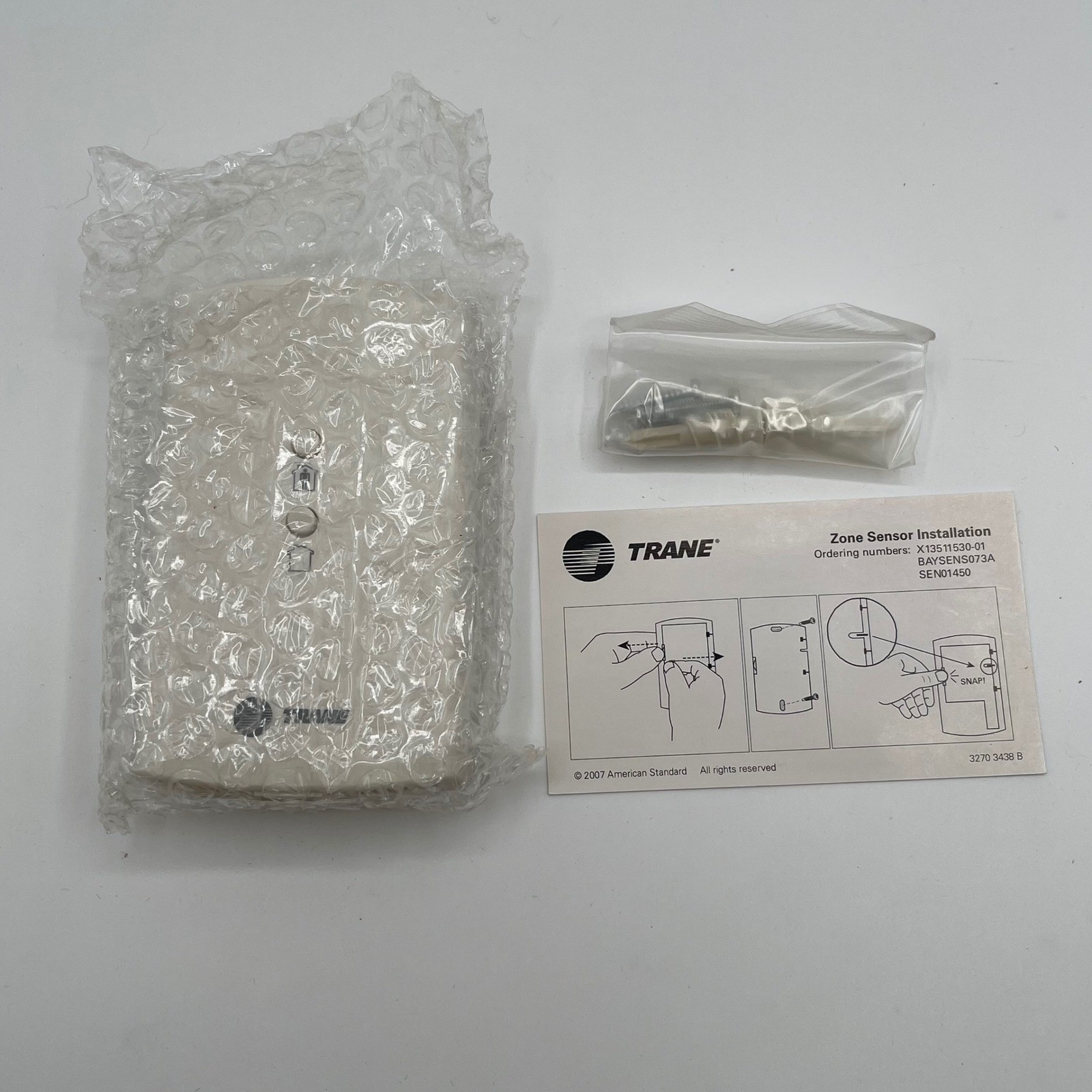 Trane ServiceFirst Wired Zone Sensor BAYSENS073A SEN01450 10k Occ White