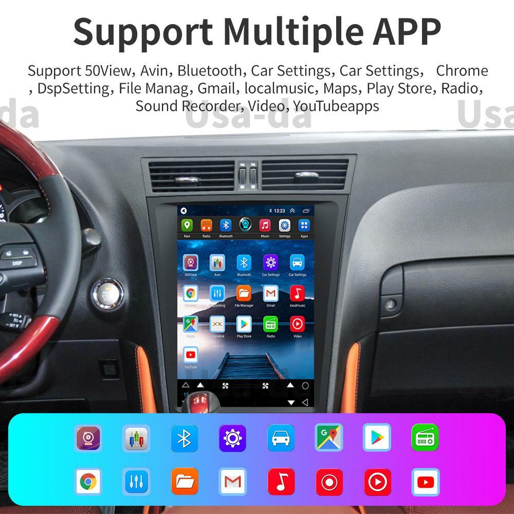 For Lexus GS300 GS330 12.1" Touch Screen Car GPS Navigation Radio Stereo CARPLAY