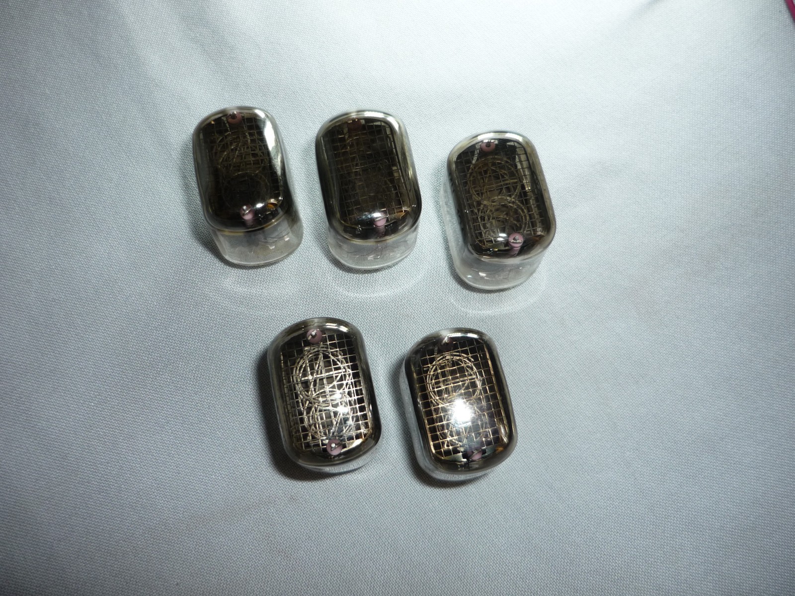 5pcs. IN-12A / ИН-12А Numitrons Pulled. Tested. SAME DATE III-1979