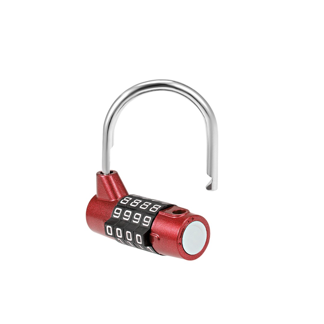 4-Digit Combination Padlock 2-inch Resettable Lock for Gate Locker Red 2Pcs
