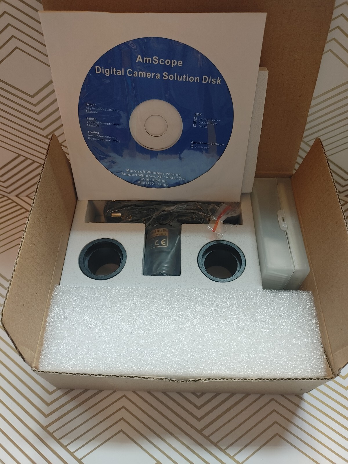 AmScope MD200 Microscope Eyepiece Camera & USB2.0 DC 5V / 200mA