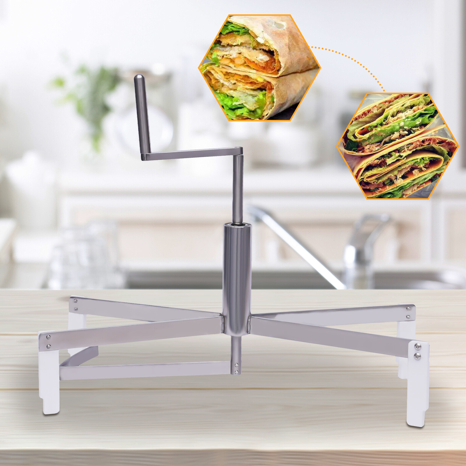 Commercial Nonstick Crepe Maker 40cm Stainless Steel Crepe Batter Spreader