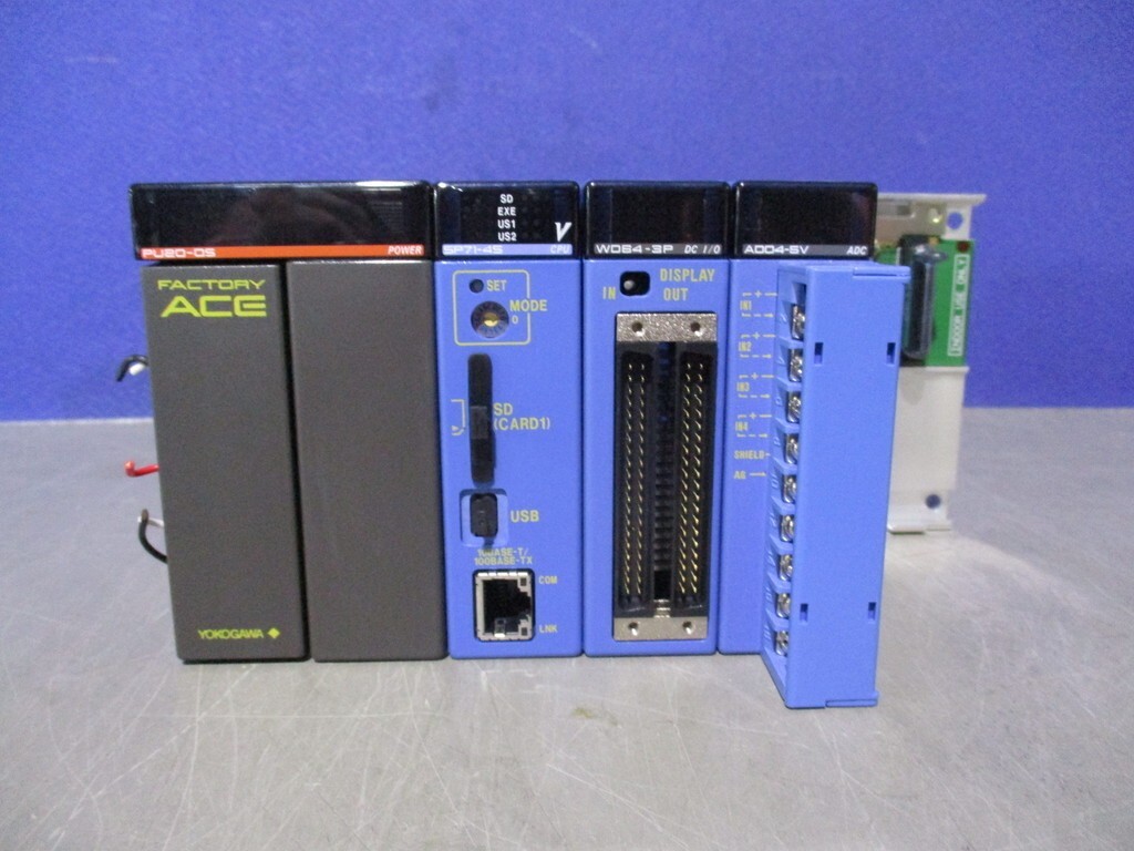 Yokogawa PLC Bundle F3PU20-0S F3SP71-4S F3WD64-3P F3AD04-5V F3BU05-0D Used