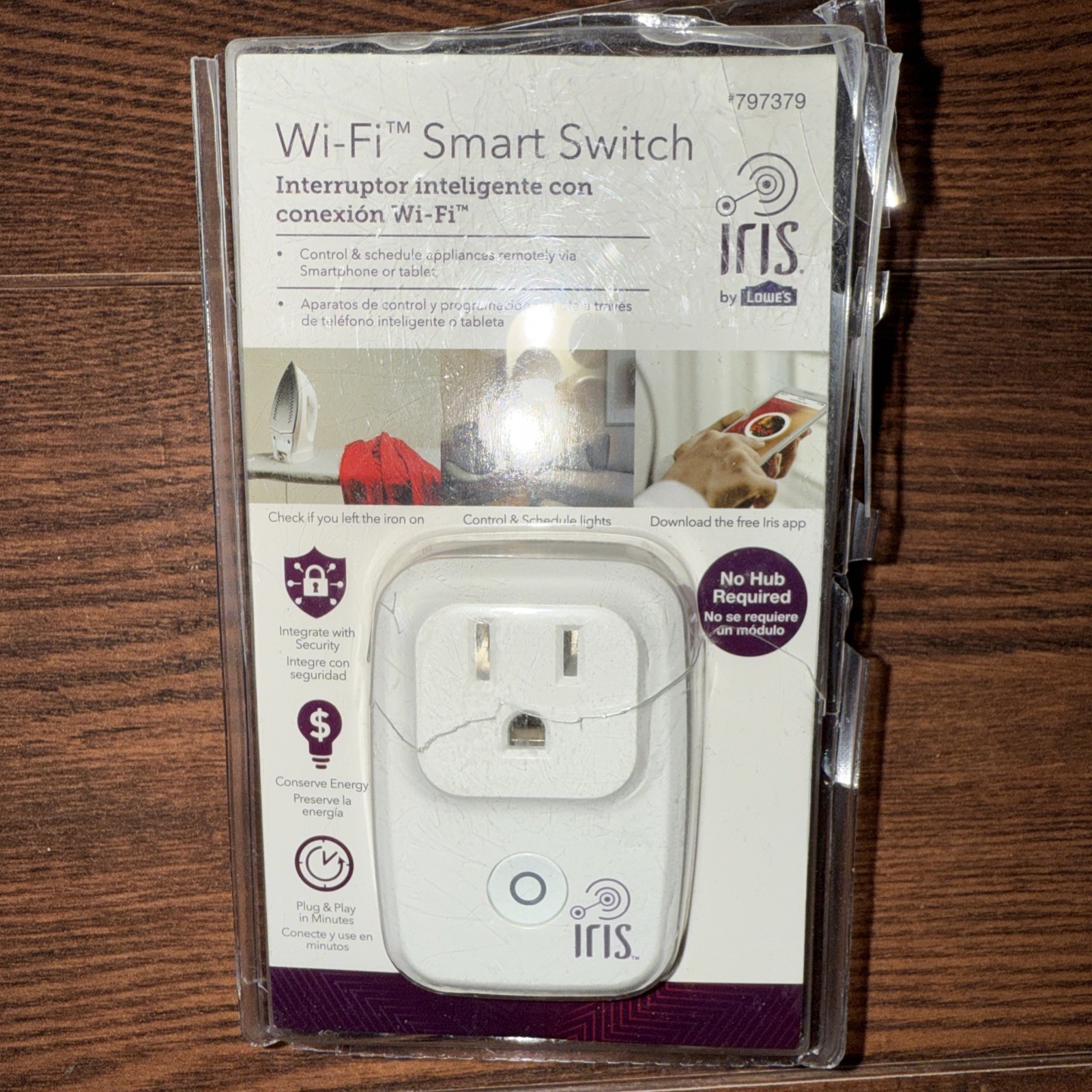 NEW Lowe's Iris White WiFi Smart Switch No Hub Required 797379 Conserve Energy