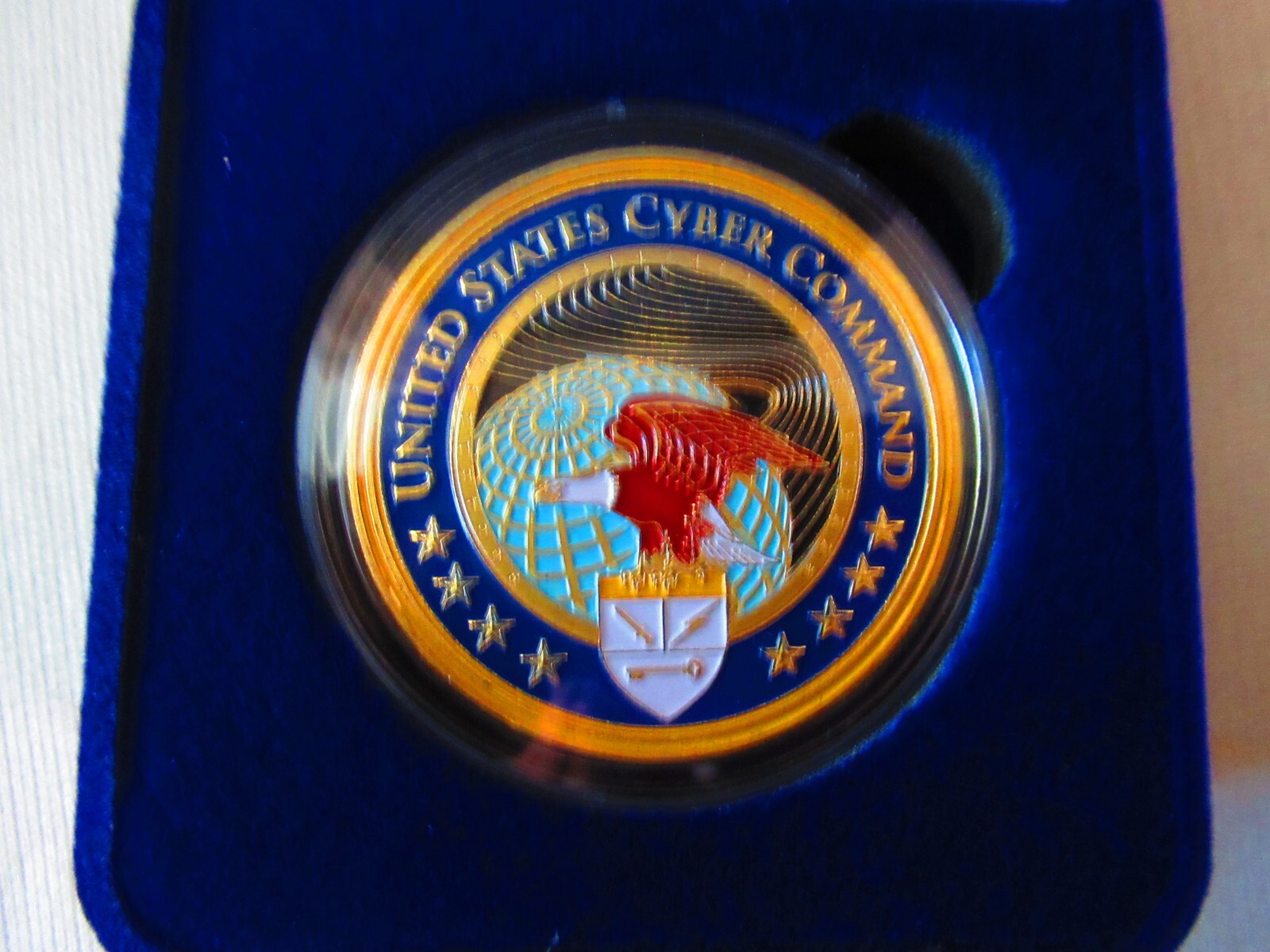 United States Cyber Command Challenge Coin w/ Presentation Box