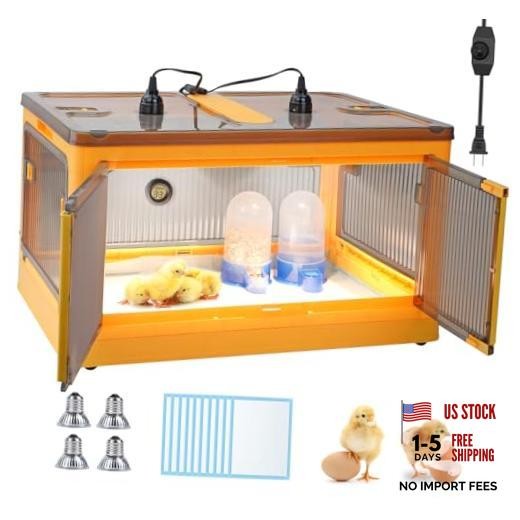 Chick Brooder Box for Chicks - Quail Brooder Box Kit 23.62"x16.53"x13"