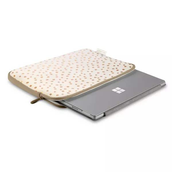 Dabney Lee 13.3" Laptop Sleeve - Champagne Dot